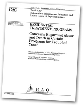 GAO Testimony Residential Treatment Programs Concerns Regarding Abuse and Death in Certain Programs for Troubled Teens